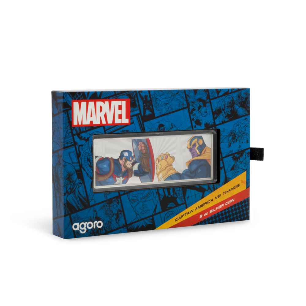 Captain America VS Thanos Marvel 3 Oz Silver Coin $5 Niue 2025 - PARTHAVA COIN