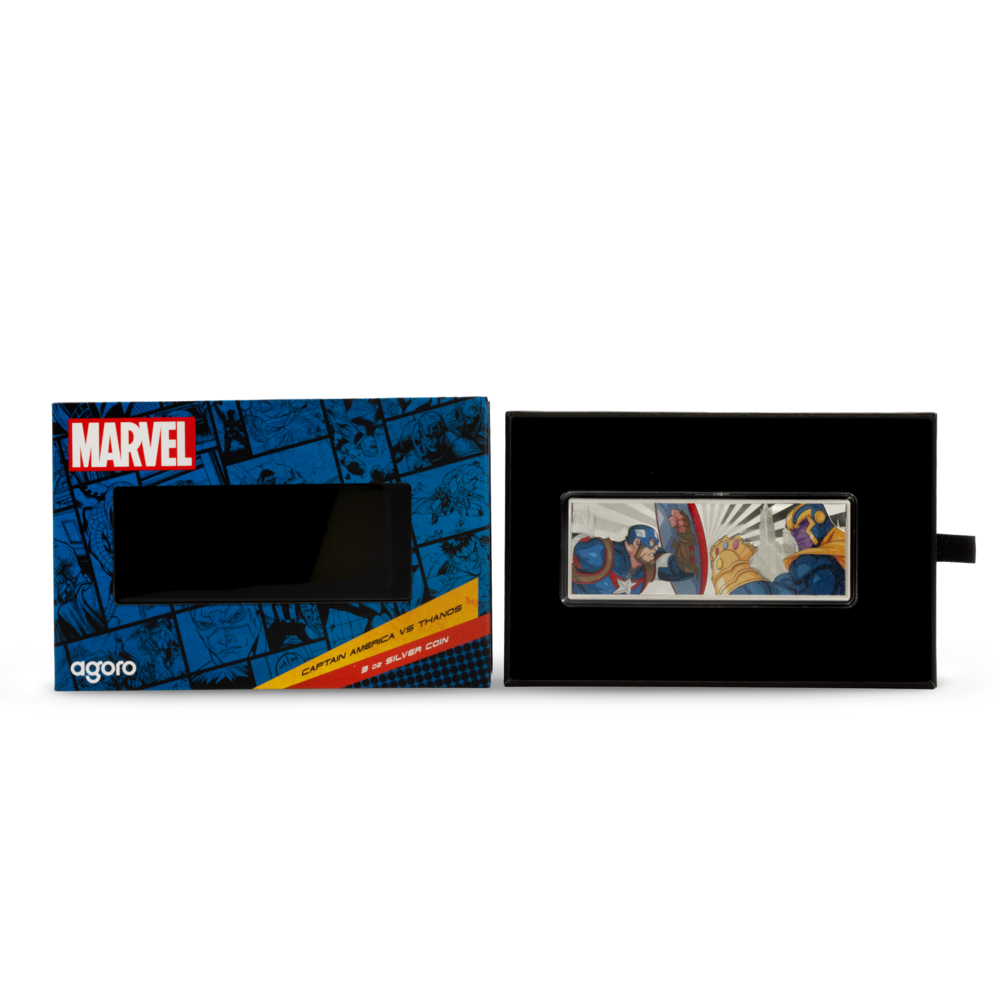 Captain America VS Thanos Marvel 3 Oz Silver Coin $5 Niue 2025 - PARTHAVA COIN