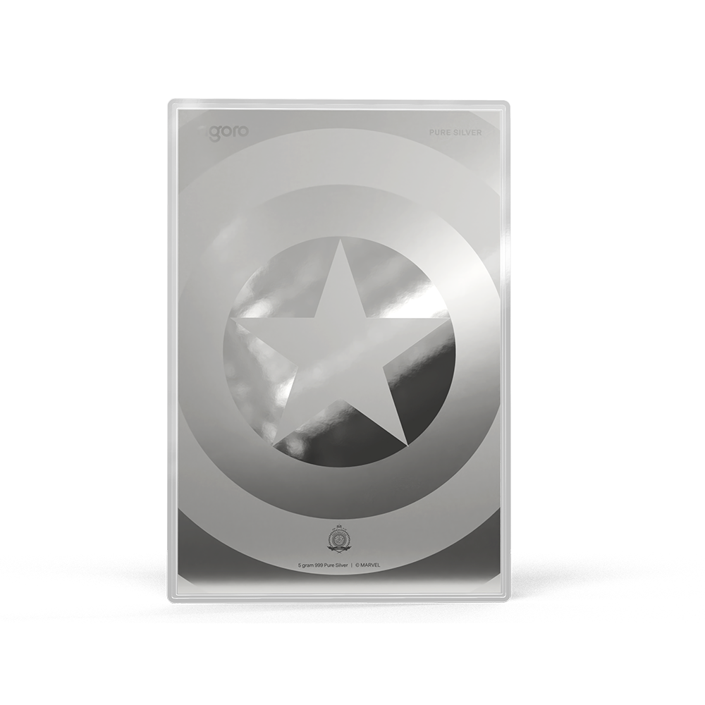 Marvel Captain America: American Hero Silver Collectible Foil Agoro