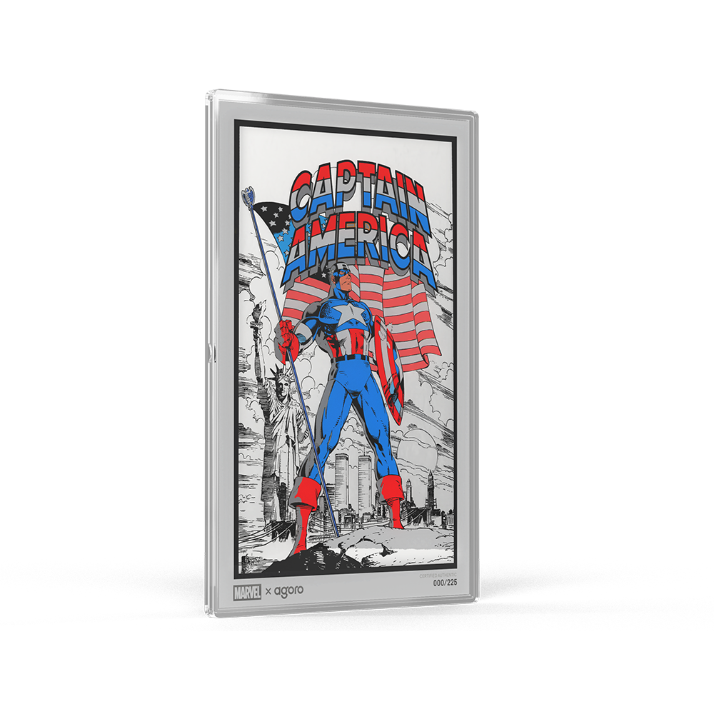 Marvel Captain America: American Hero Silver Collectible Foil Agoro
