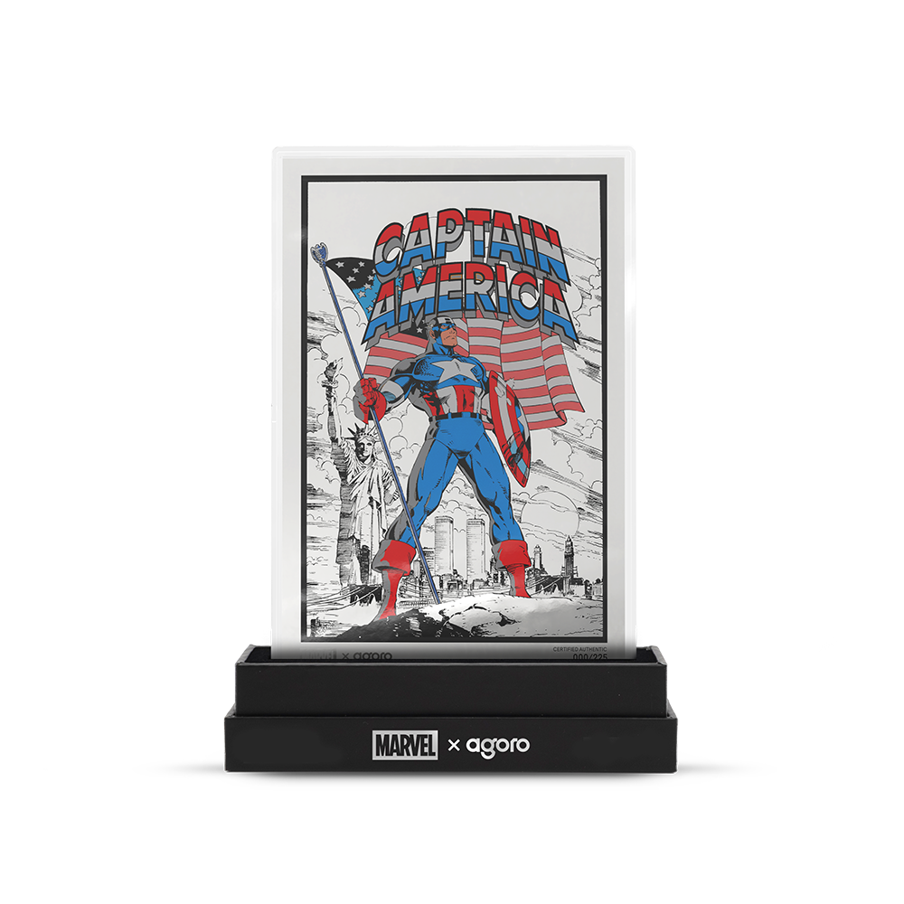 Marvel Captain America: American Hero Silver Collectible Foil Agoro