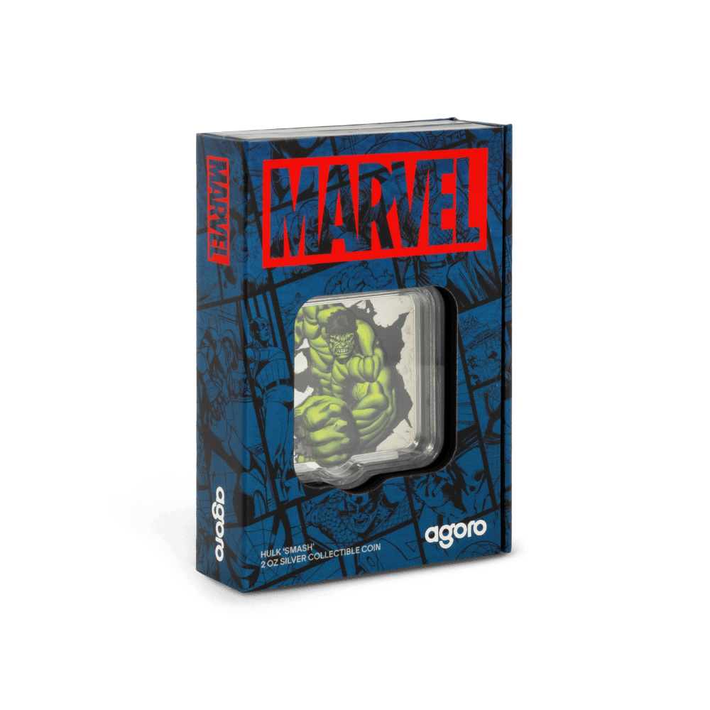 Marvel Hulk 'Smash' 2 Oz Silver Coin