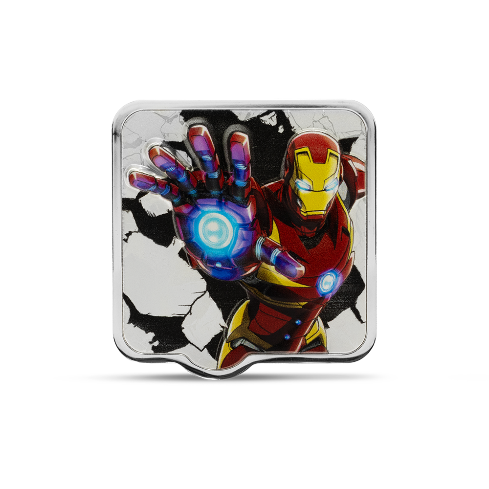 Marvel Iron Man 'ZAPT!!' 2 Oz Silver Coin AGORO