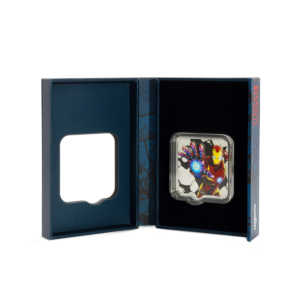 Marvel Iron Man 'ZAPT!!' 2 Oz Silver Coin AGORO