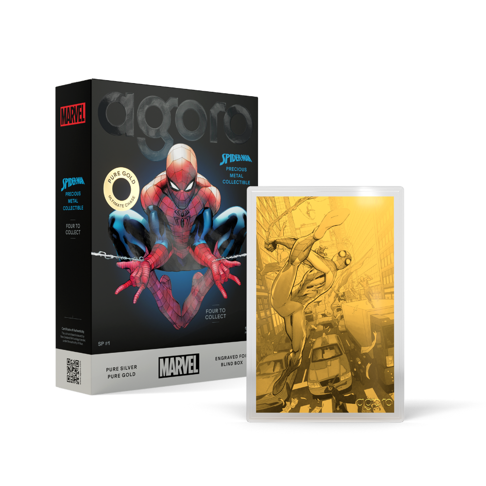 Marvel Spider-Man Foil Blind Box - Agoro By New Zealand Mint Marvel Spider-Man Foil Blind Box - Agoro By New Zealand Mint