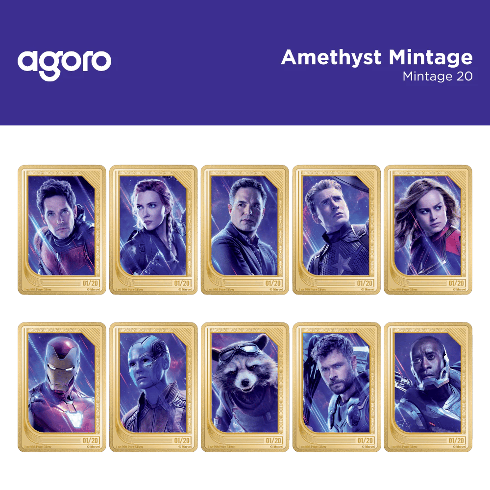 Marvel Studios: The Infinity Saga Trading Coins amethyst mintage - Agoro New Zealand Mint