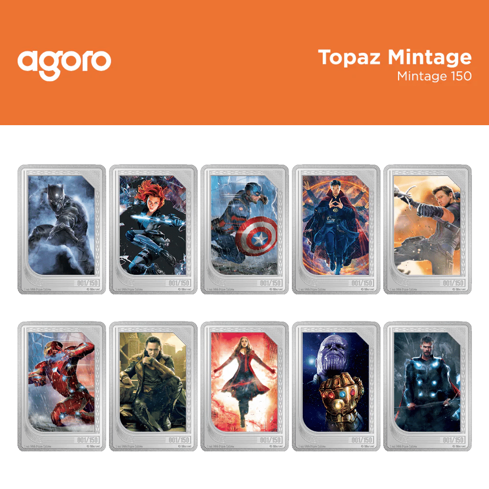 Marvel Studios: The Infinity Saga Trading Coins topaz mintage - Agoro New Zealand Mint