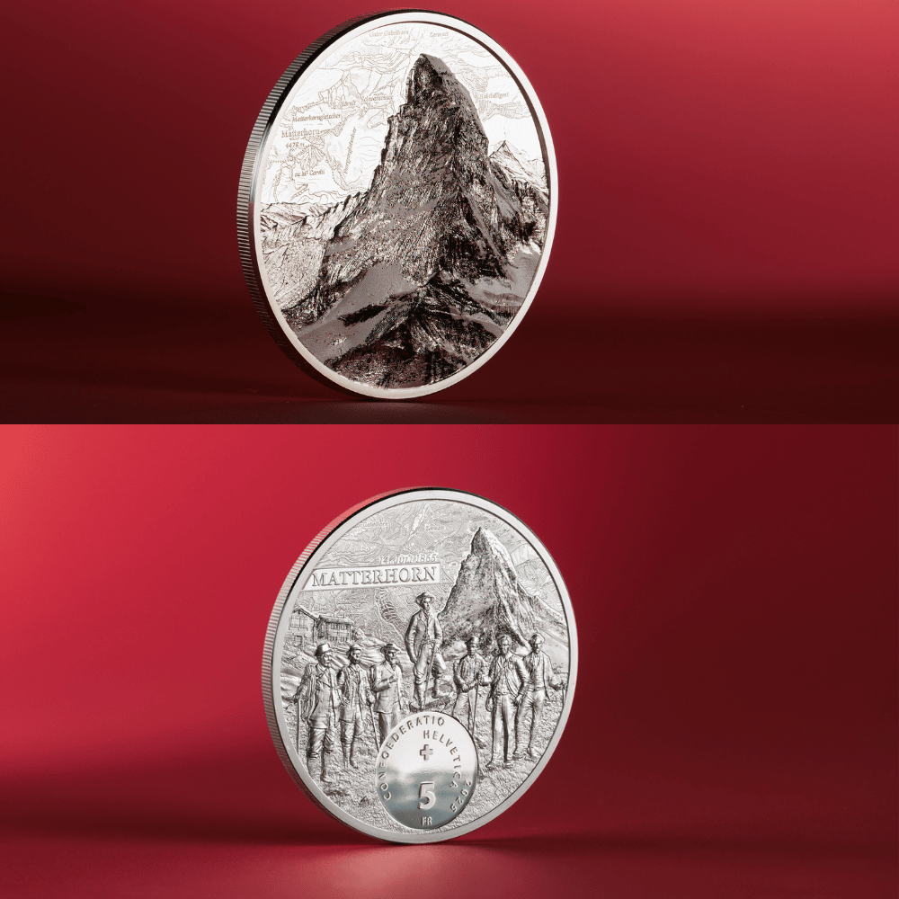 Matterhorn 1 Oz Silver Coin 5 Swiss Francs Switzerland 2025 image CIT Coin Invest AG Parthava Coin