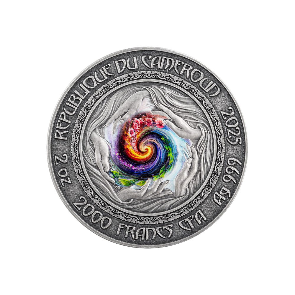 Mermaid Nature Spirits 2 Oz Silver Coin 2025