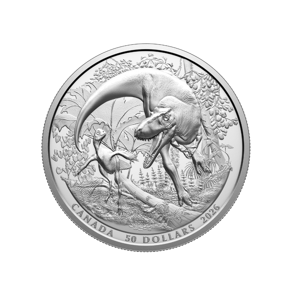 MintLAB Exceptional Discoveries: Dinosaurs of Canada Fine Silver Coin Royal Canadian Mint