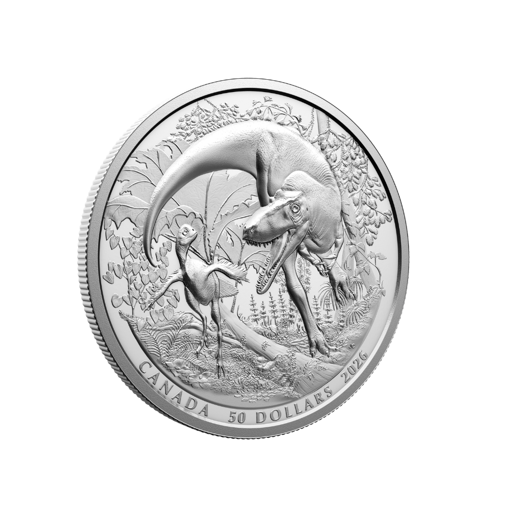 MintLAB Exceptional Discoveries: Dinosaurs of Canada Fine Silver Coin Royal Canadian Mint