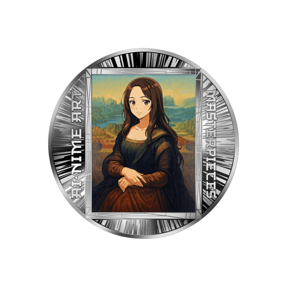 Mona Lisa AI-nime Art Masterpieces Silver Coin 2025