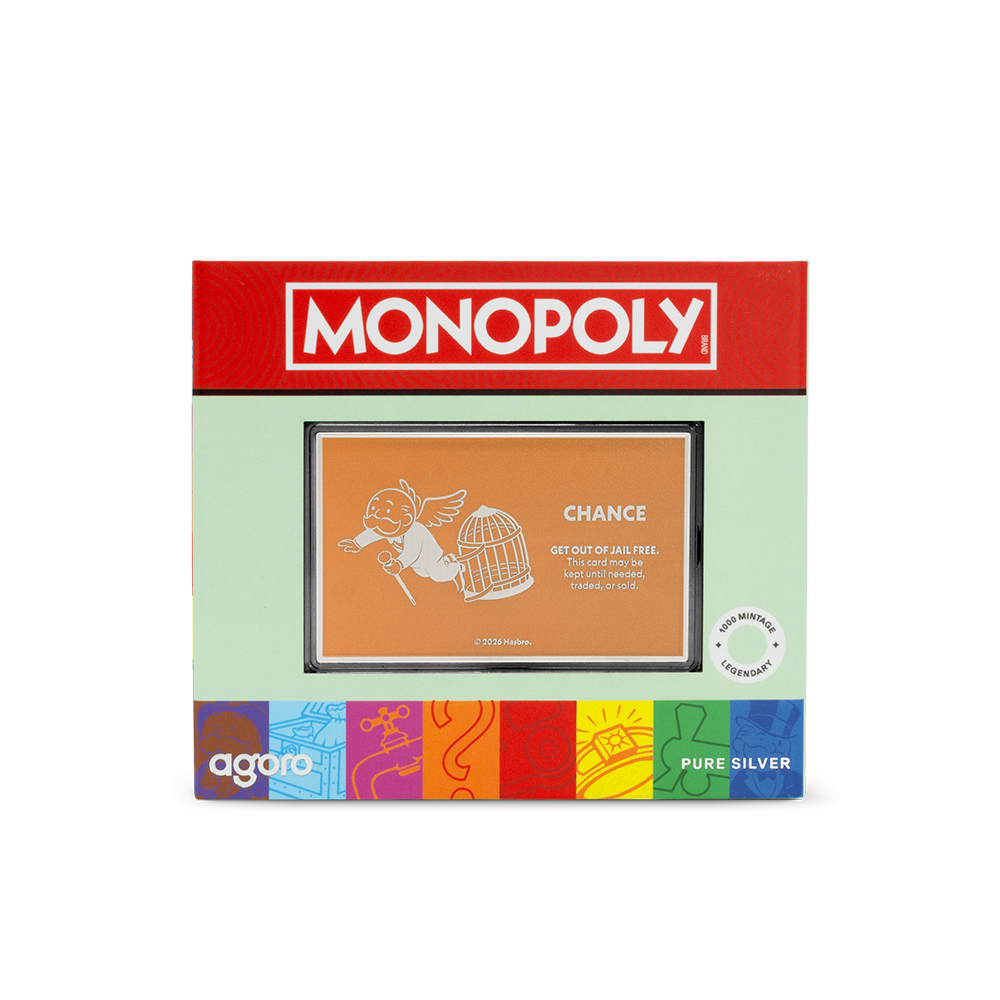 Monopoly Get Out of Jail Free Silver Collectible