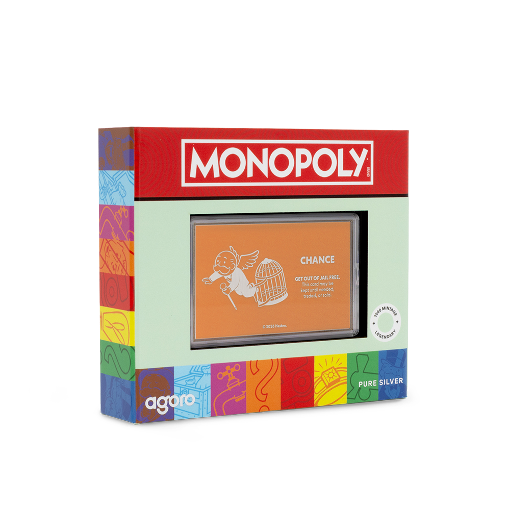 Monopoly Get Out of Jail Free Silver Collectible