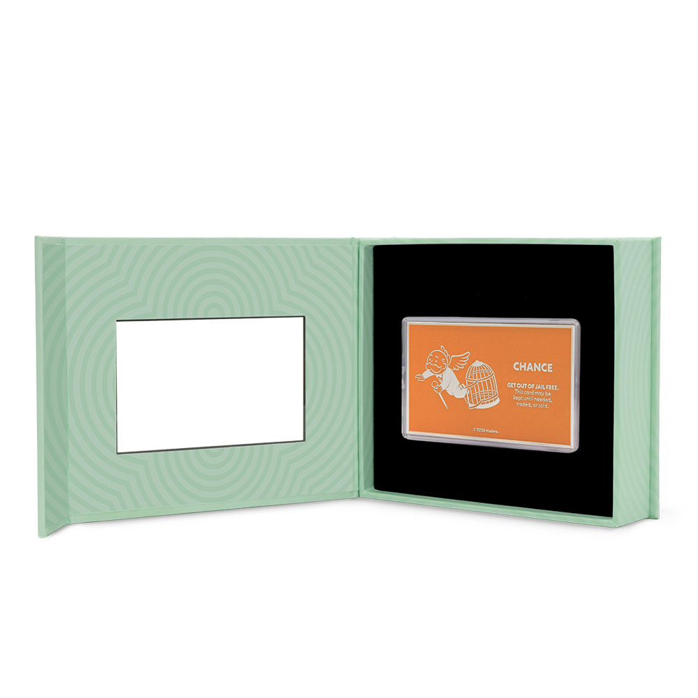 Monopoly Get Out of Jail Free Silver Collectible