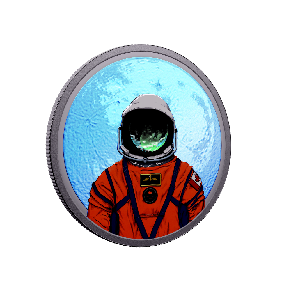 Moon Mission 1 Oz Fine Silver Coin Royal Canadian Mint