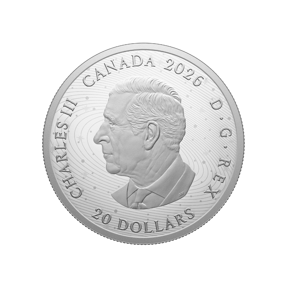 Moon Mission 1 Oz Fine Silver Coin Royal Canadian Mint