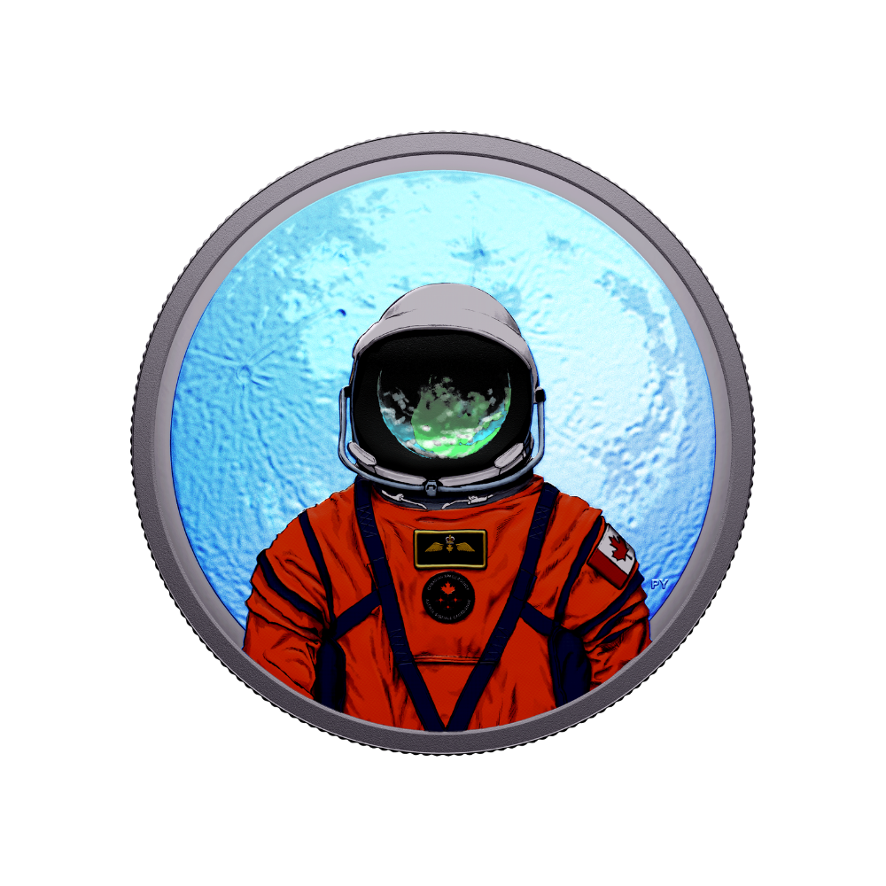 Moon Mission 1 Oz Fine Silver Coin Royal Canadian Mint