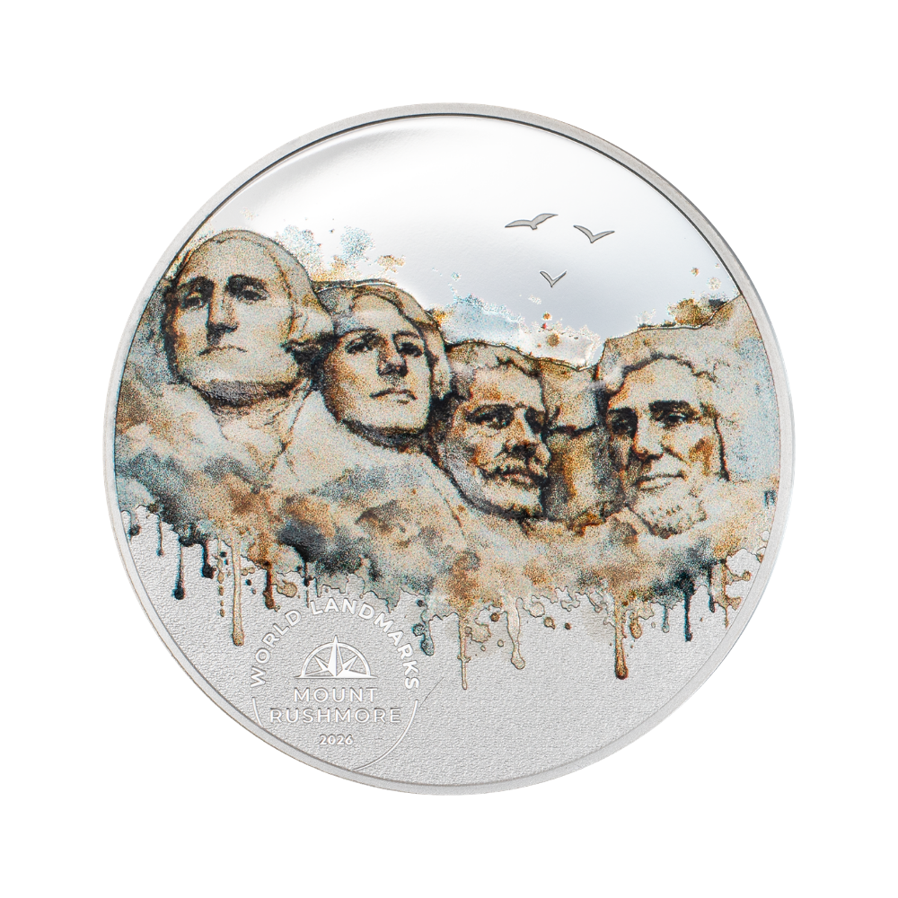 コレクション coindot Mount Rushmore World Landmarks 1/2 Oz Silver Coin 2026 - CIT Coin