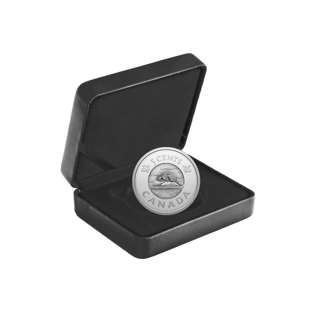 Multilayered Beaver Fine Silver Coin Canada 2025
