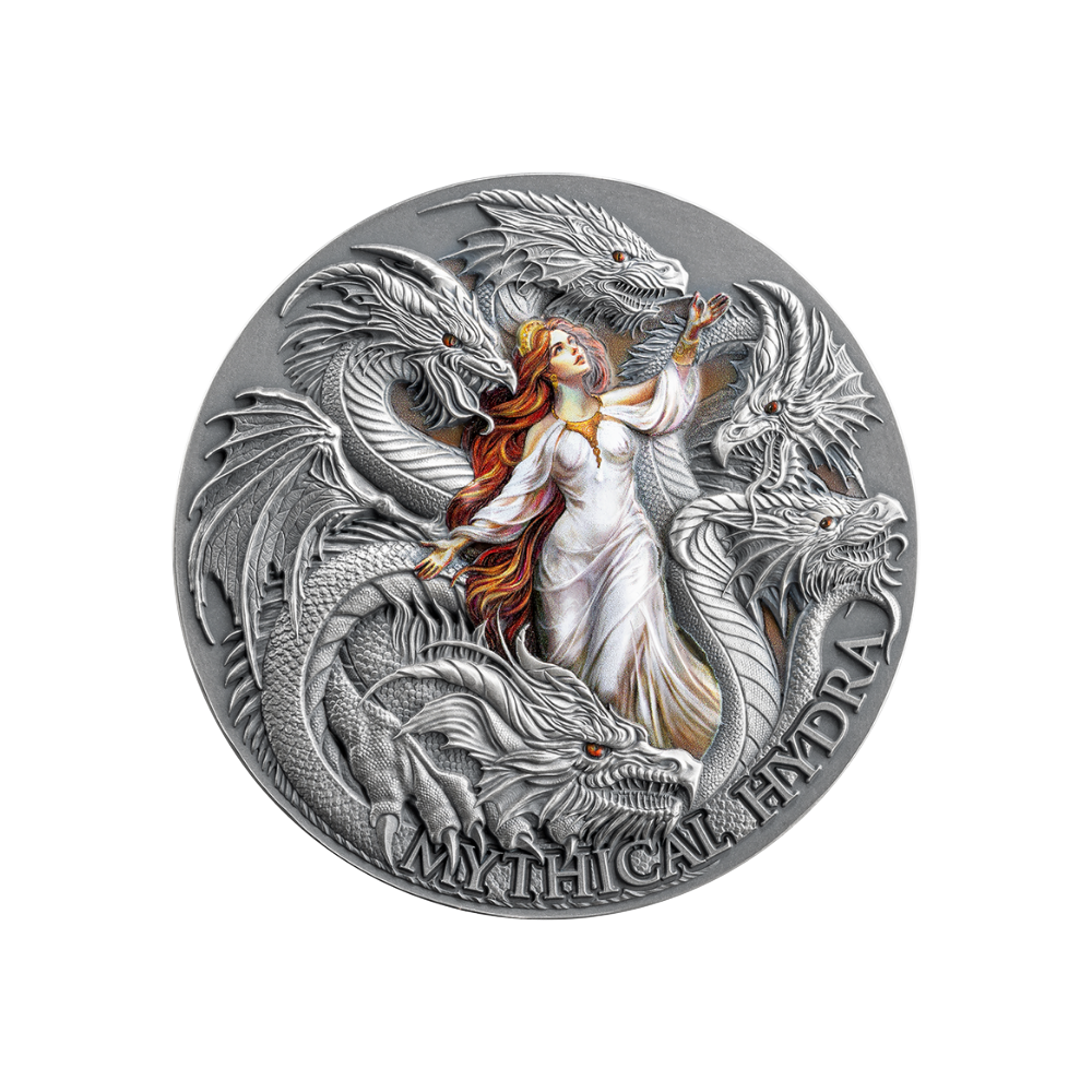 Mythical Hydra Dragonology 2 Oz Silver Coin 2025