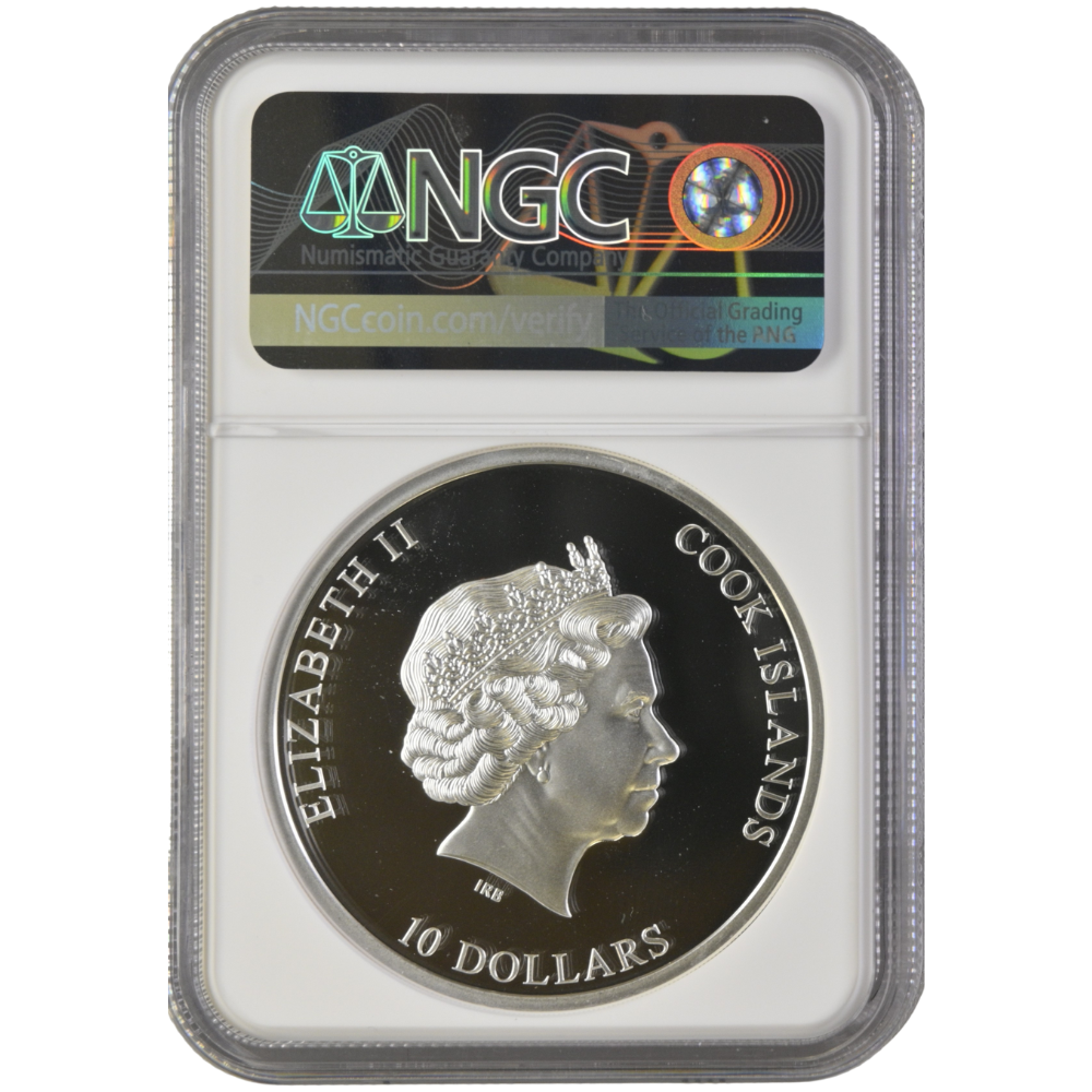 Eye of a Fairytale, KISS THE FROG 2 Oz Silver Coin $10 Cook Islands 2023- NGC graded PF 69 & PF 70 Ultra Cameo