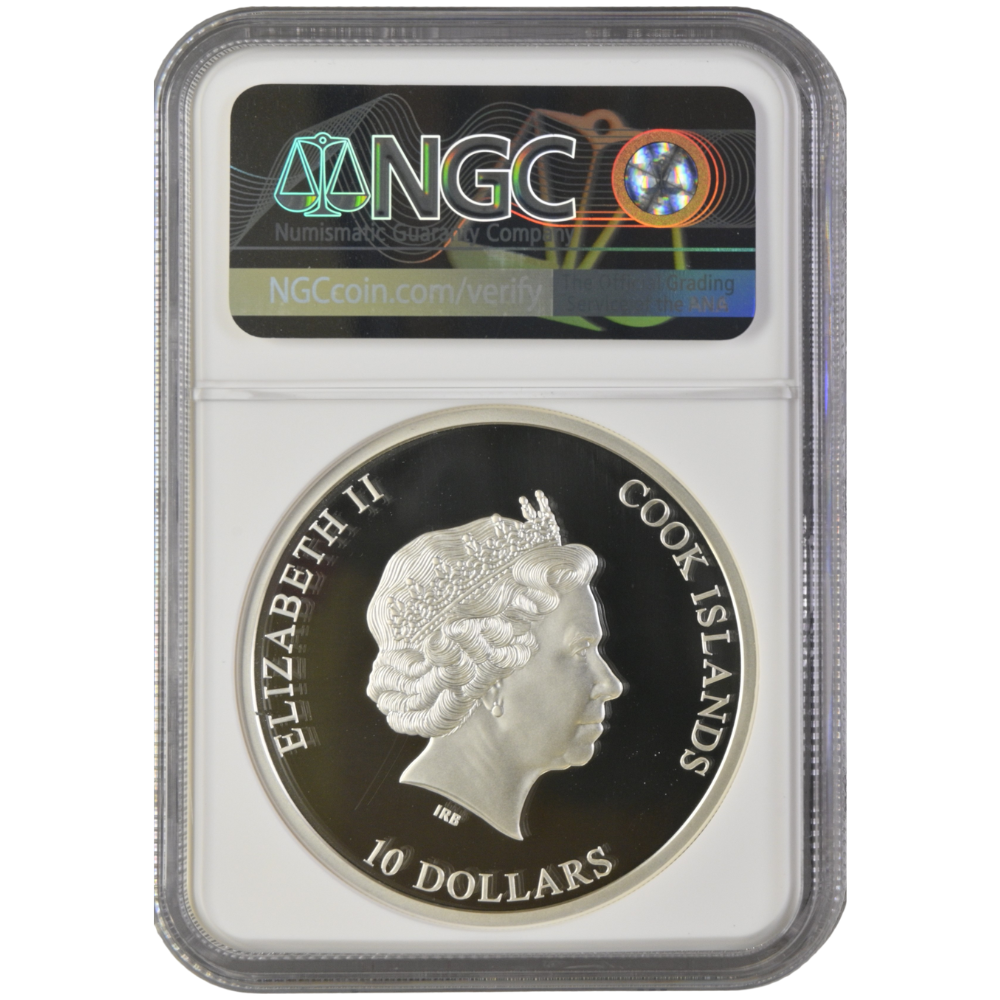 Eye of Magic RAVEN WITCH 2 Oz Silver Coin $10 Cook Islands 2022-NGC Graded PF 70 Ultra Cameo