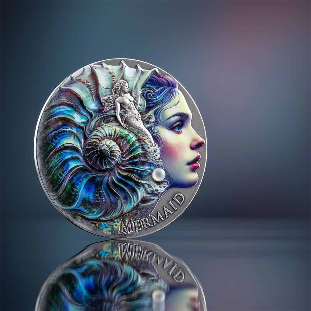 Mermaid Nature Spirits 2 Oz Silver Coin 2025 picture1 mint xxi parthava coin