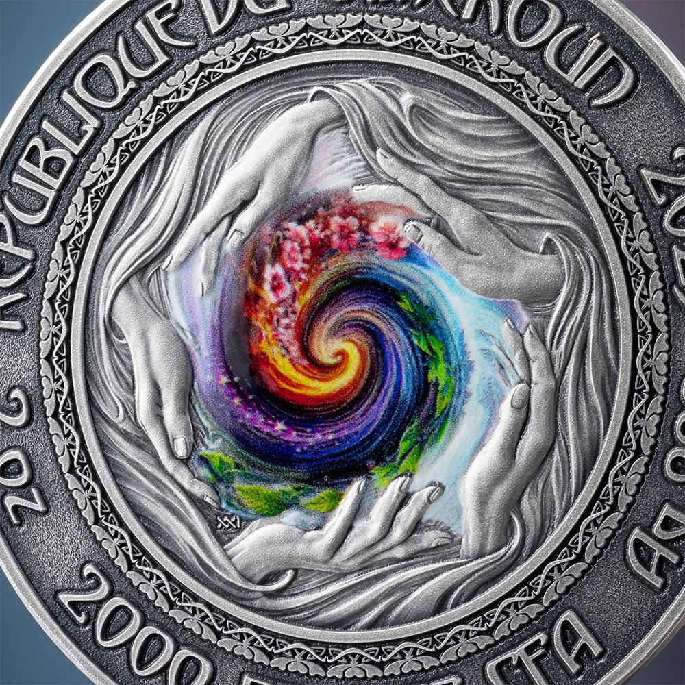 Mermaid Nature Spirits 2 Oz Silver Coin 2025 obverse closeup mint xxi parthava coin