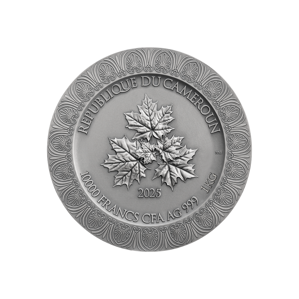 NYMPHS AND SATYR Celestial Beauty 1 Kg Kilo Silver Coin 10000 Francs Cameroon 2025