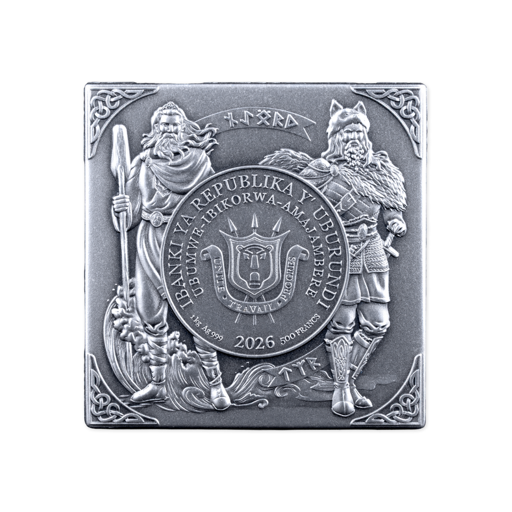 Norse Gods 1 Kg Silver Cube 2026 MDM