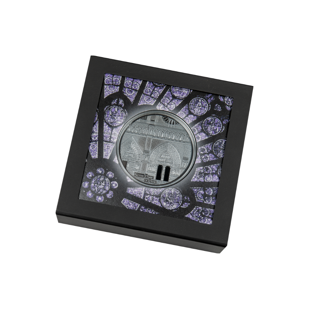 Notre Dame De Paris Tiffany Art Metropolis 5 Oz Silver Coin 2021