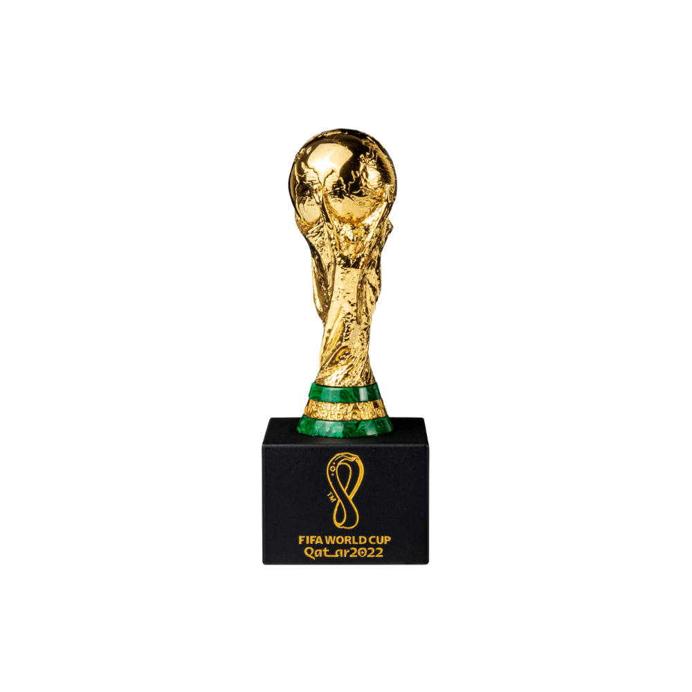 OFFICIAL FIFA WORLD CUP TROPHY™ REPLICA 1 Oz Pure Silver Ag999, Gold-Plated
