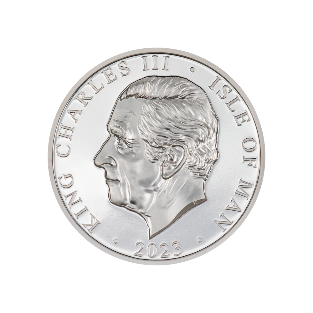 ONE NOBLE 2 Oz Silver Coin Isle of Man 2023
