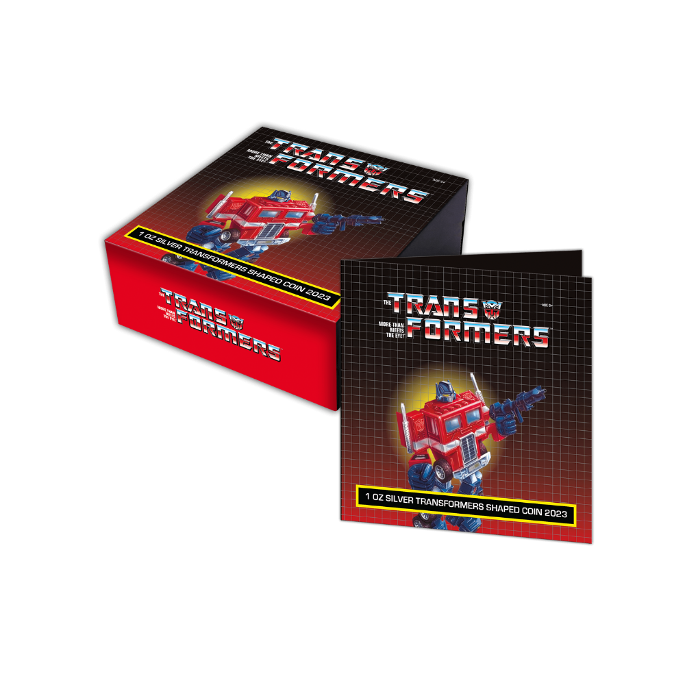 OPTIMUS PRIME Transformer Shaped 1 Oz Silver Coin $5 Samoa 2023