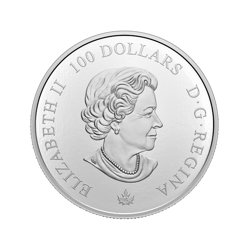 OUR NATIONAL COLOURS 100th Anniversary 10 Oz Silver Coin $100 Canada 2021