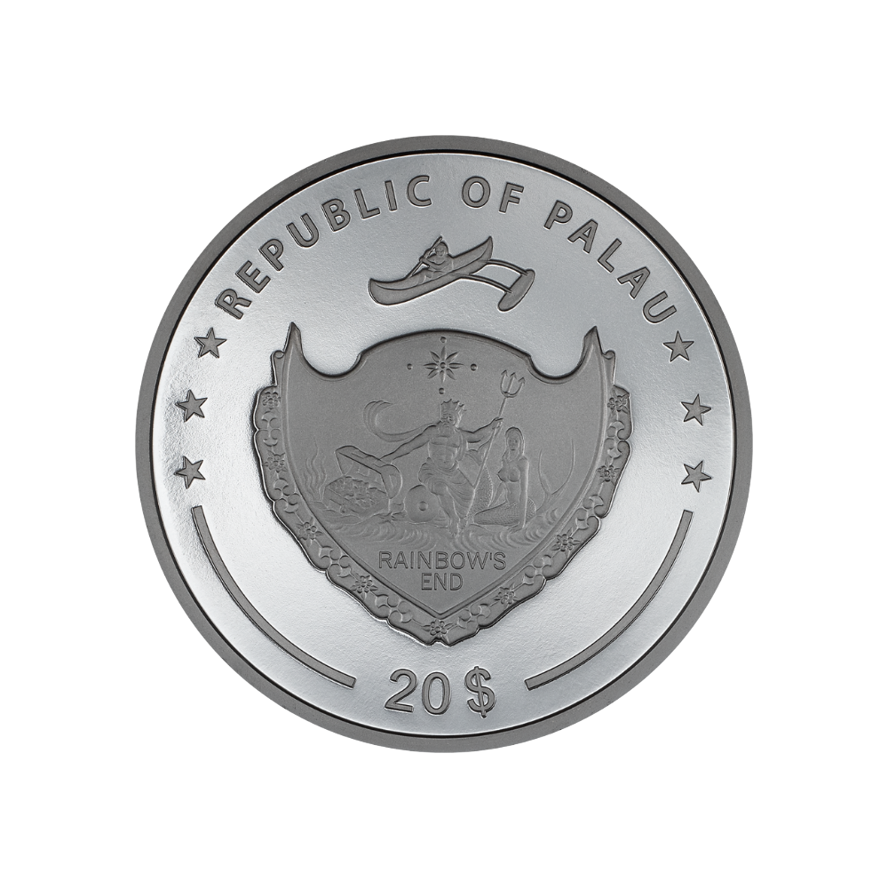 OUT OF THE DARK 3 Oz Silver Coin $20 Palau 2024