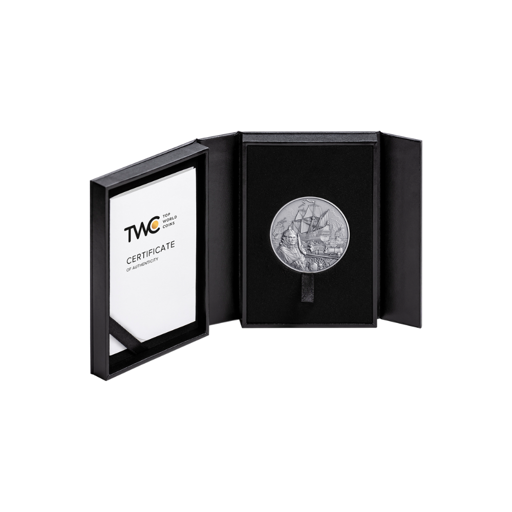 OXFORD Captains of Fortune 2 Oz Silver Coin $5 Barbados 2024