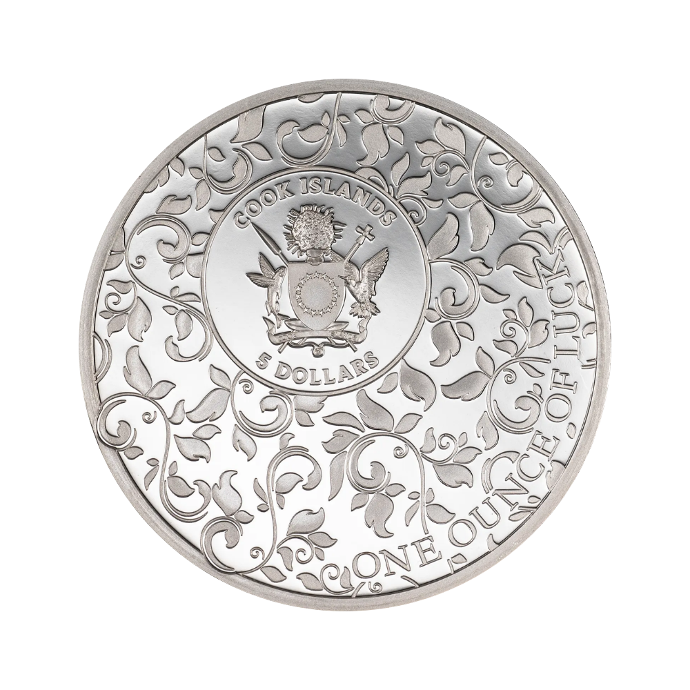 Ounce of Luck Four Leaf Clovers 1 Oz Silver Coin 2026