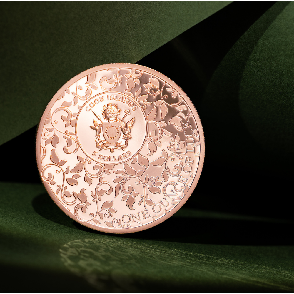 Ounce of Luck Four Leaf Clovers 1 Oz Silver Coin 2027 CIT COIN INVEST AG