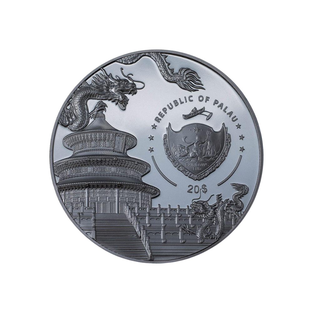 PALADIN PANDA 40th Anniversary 3 Oz Silver Coin $20 Palau 2022