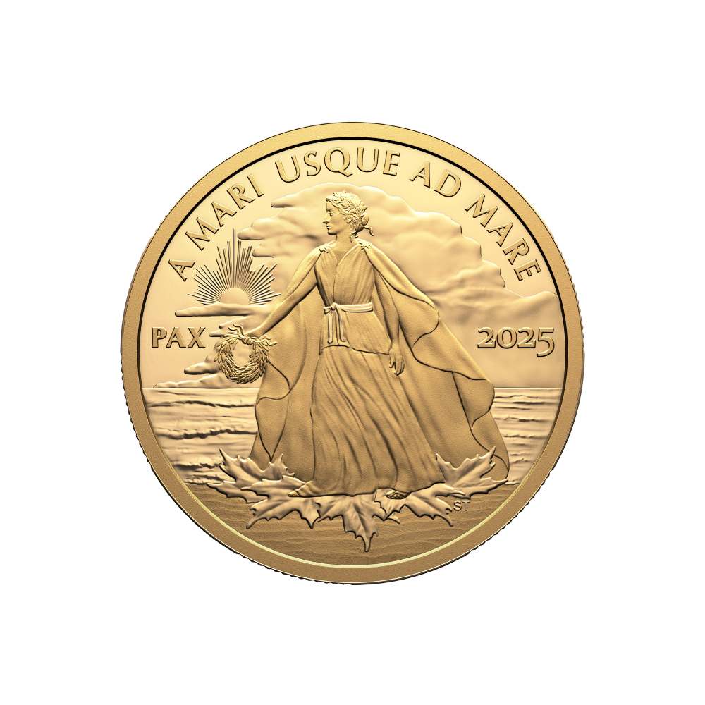 PEACE DOLLAR 1 Oz Gold Coin $200 Canada 2025
