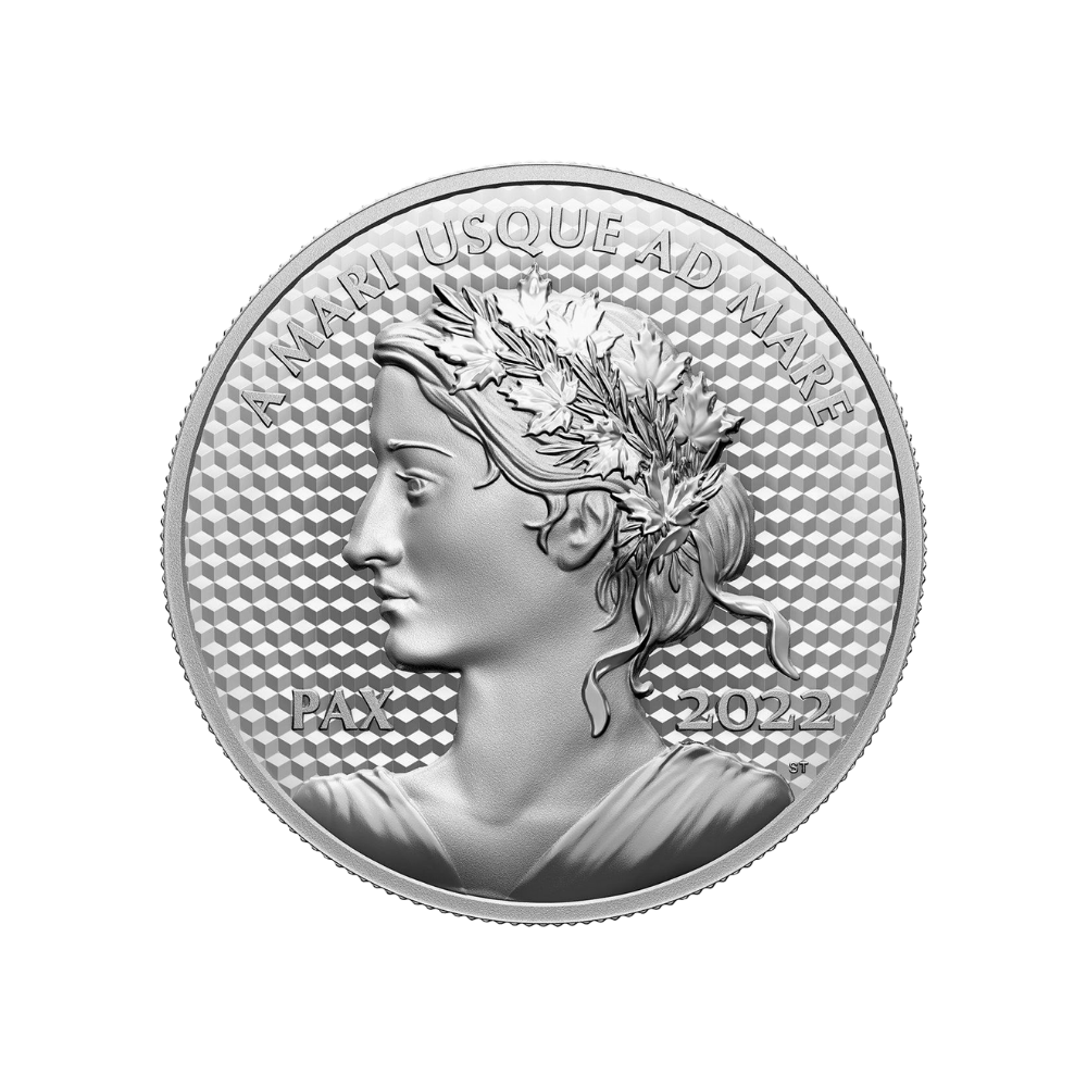 PEACE DOLLAR 5 Oz Silver Coin $50 Canada 2022