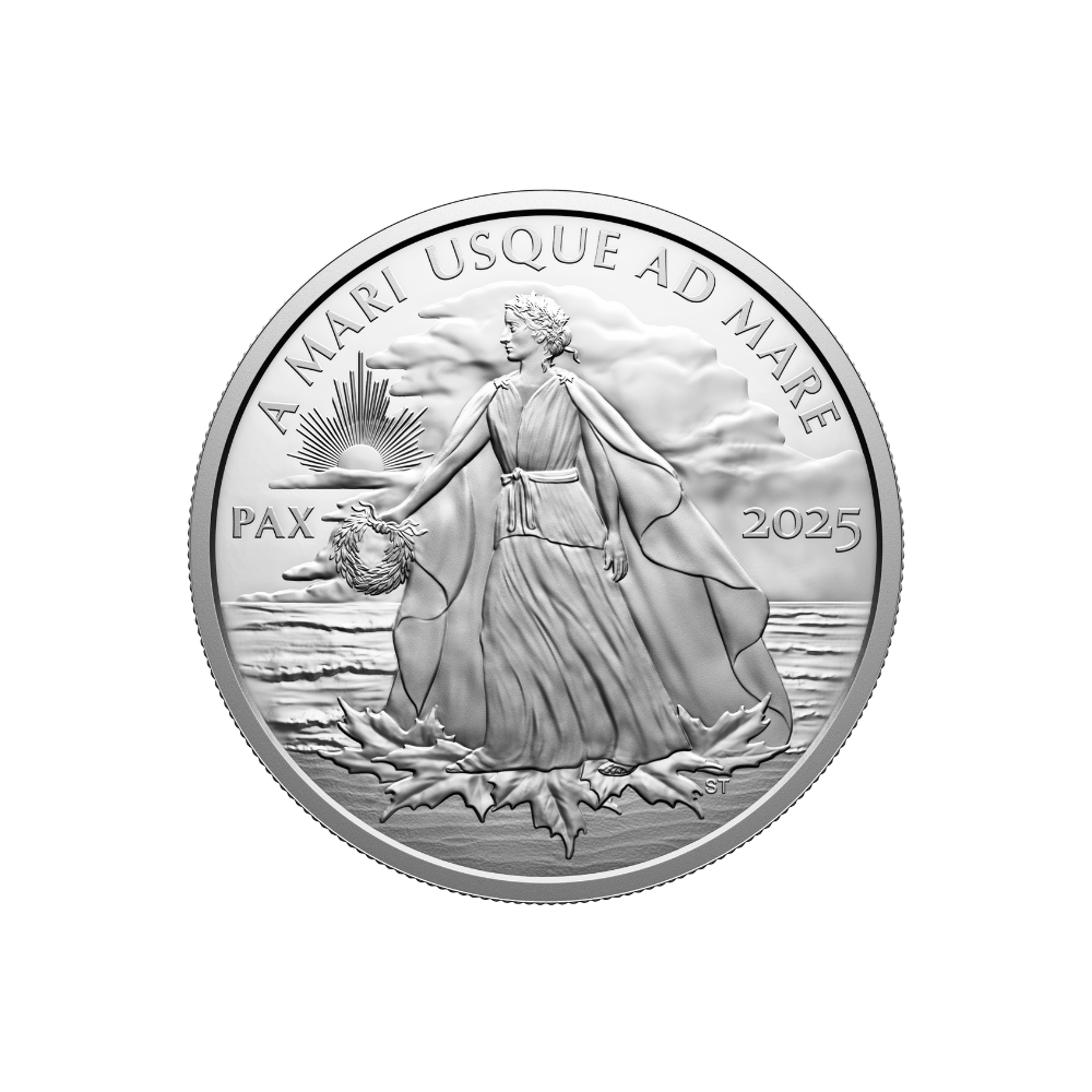 PEACE DOLLAR 5 Oz Silver Coin $50 Canada 2025