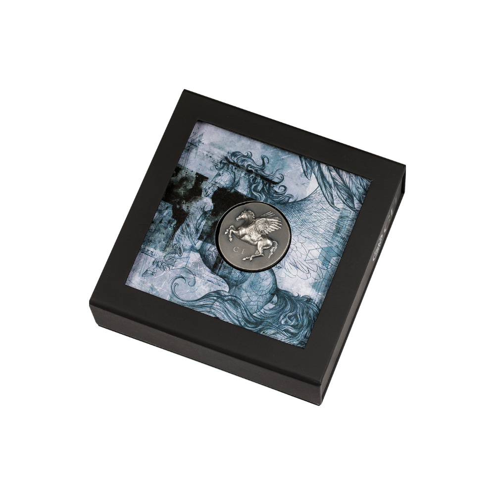 PEGASOS Numismatic Icons 1 Oz Silver Coin $5 Cook Islands 2022