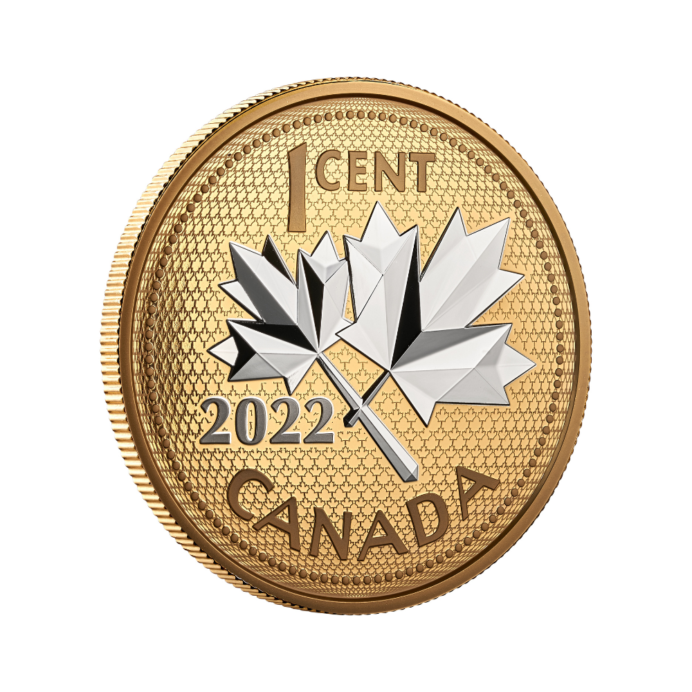 10TH ANNIVERSARY OF THE FAREWELL TO THE PENNY 5 Oz Silver Coin 1 Cent Canada 2022