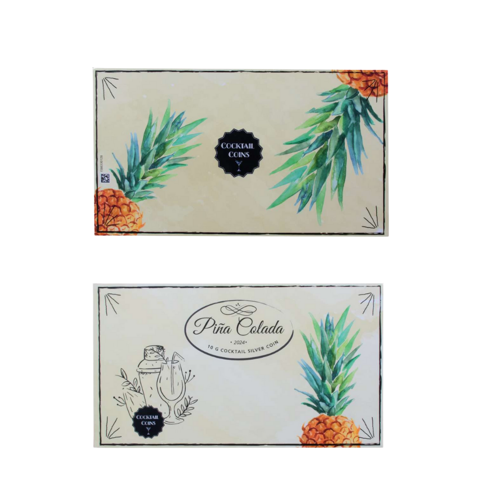 PINA COLADA COCKTAIL 10 g Silver Coin $1 Samoa 2024
