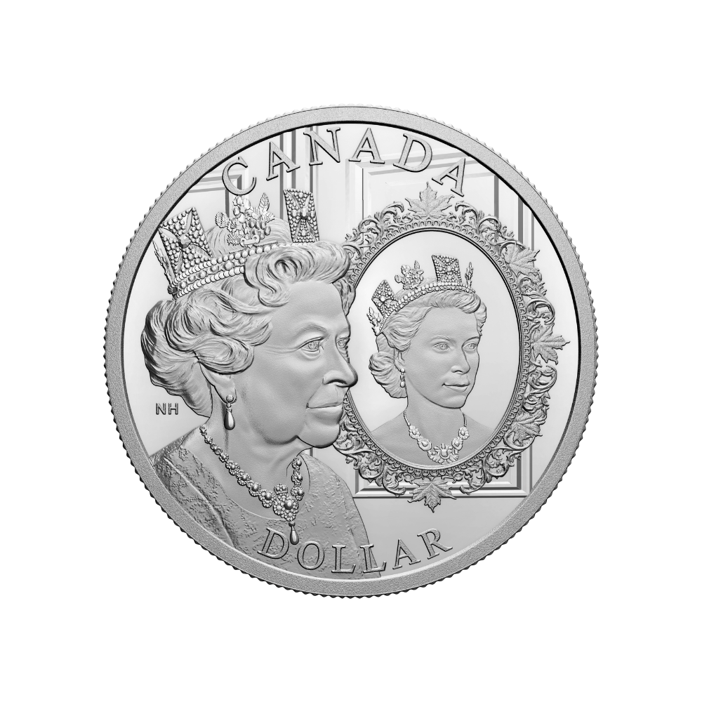 PLATINUM JUBILEE OF HER MAJESTY QUEEN ELIZABETH II Special Edition Silver Coin $1 Canada 2022