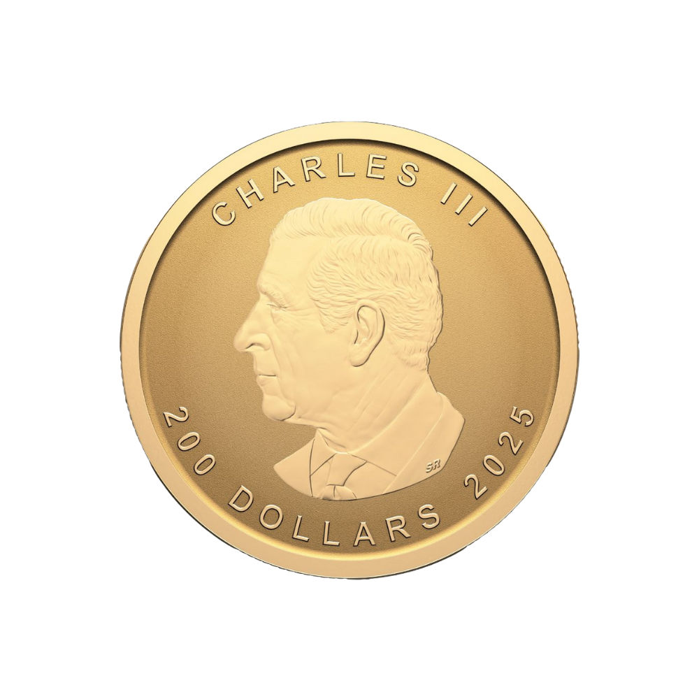 PUREST MAPLE LEAF 1 Oz Gold Coin $200 Canada 2025