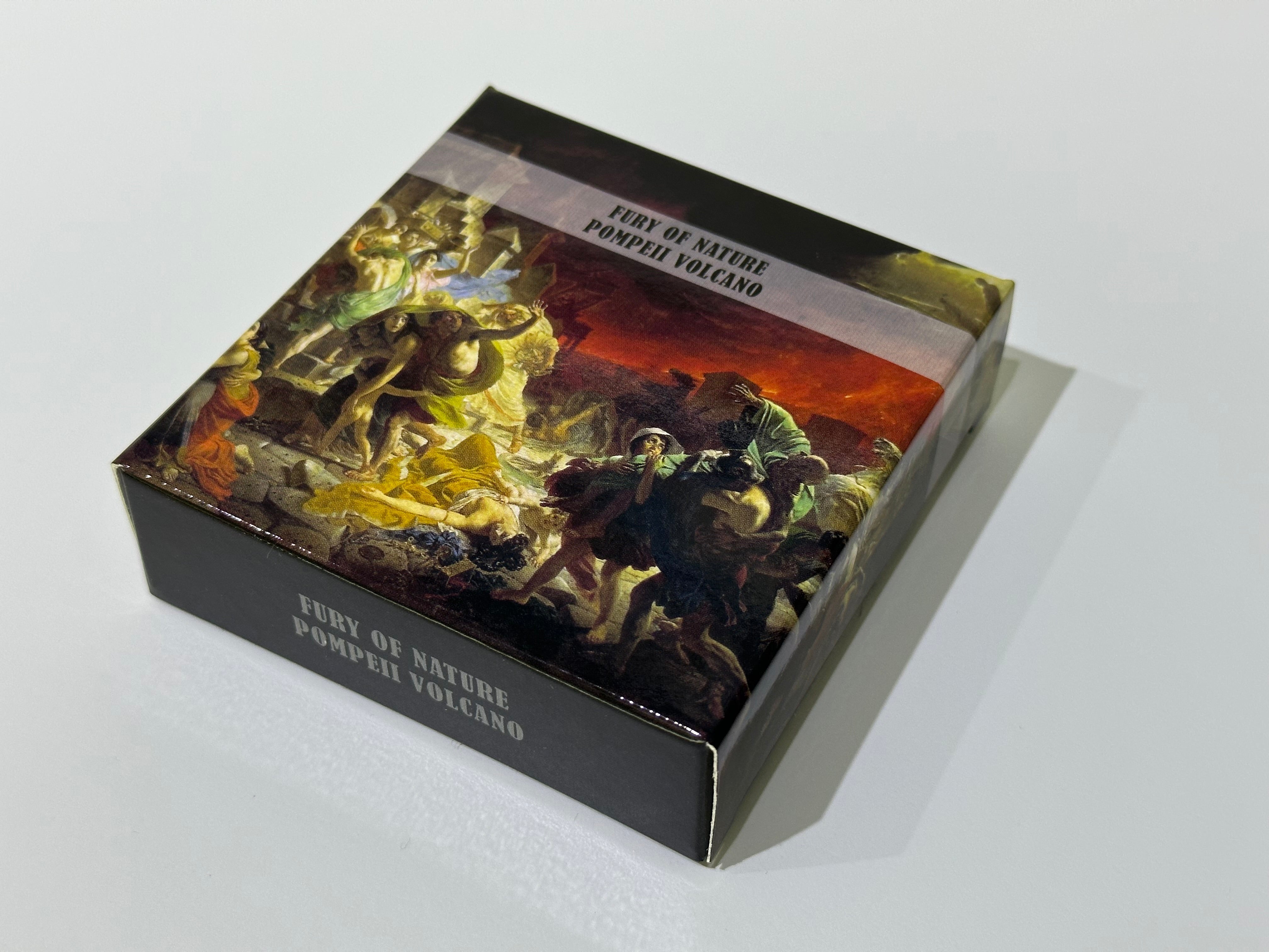 POMPEII VOLCANO ERUPTION Fury of Nature 2 Oz Silver Coin $10 Palau 2023 - PARTHAVA COIN